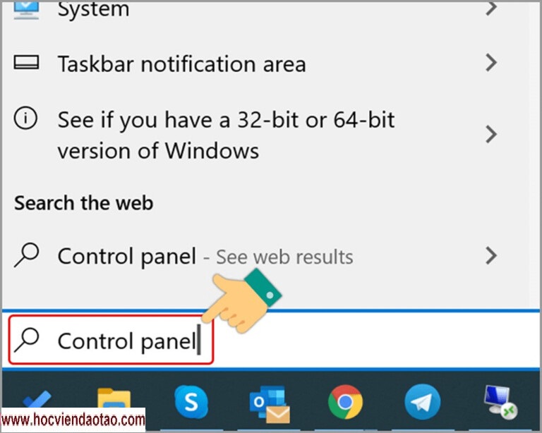 Hướng dẫn chuyển đổi dấu chấm, phẩy đối với Windows 10 - Tìm kiếm Control Panel